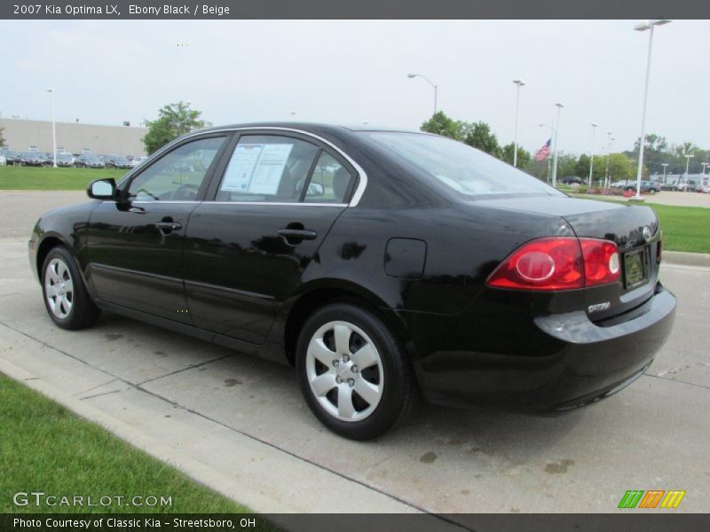 Ebony Black / Beige 2007 Kia Optima LX