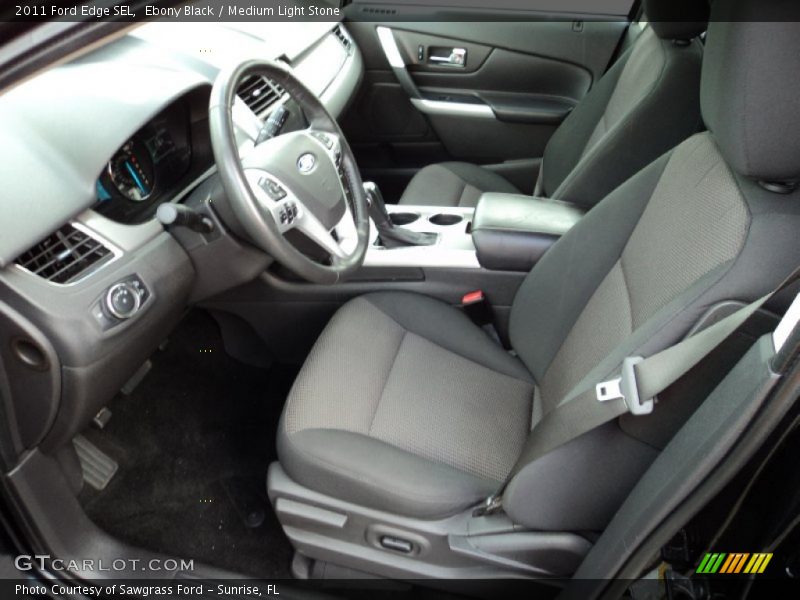 Ebony Black / Medium Light Stone 2011 Ford Edge SEL
