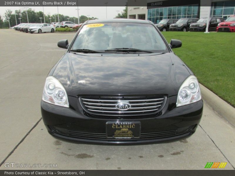 Ebony Black / Beige 2007 Kia Optima LX