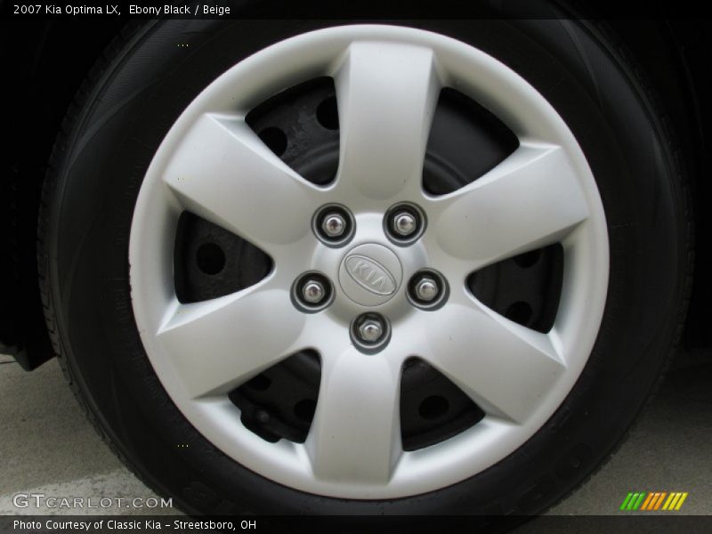 Ebony Black / Beige 2007 Kia Optima LX