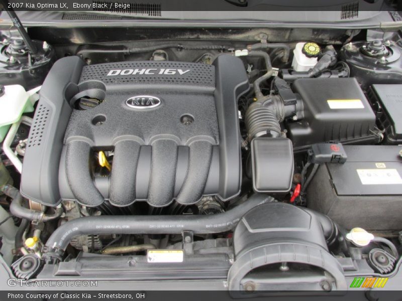 Ebony Black / Beige 2007 Kia Optima LX