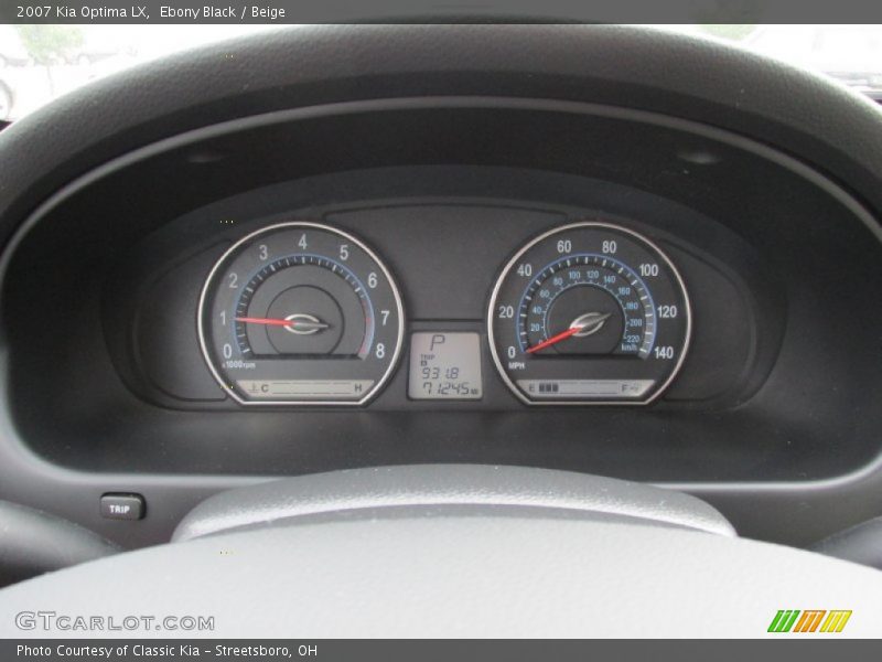 Ebony Black / Beige 2007 Kia Optima LX