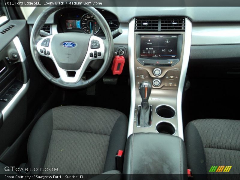 Ebony Black / Medium Light Stone 2011 Ford Edge SEL