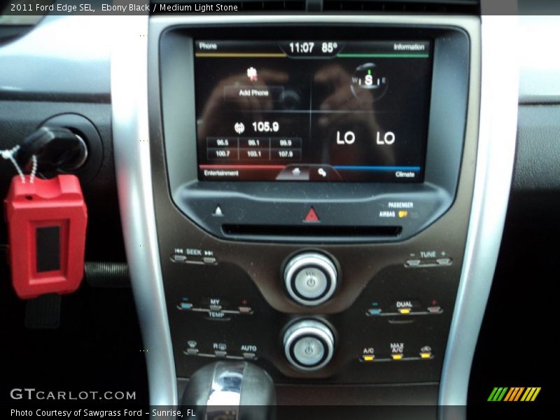 Ebony Black / Medium Light Stone 2011 Ford Edge SEL