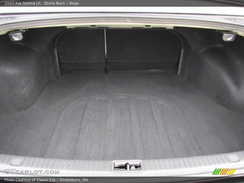 Ebony Black / Beige 2007 Kia Optima LX