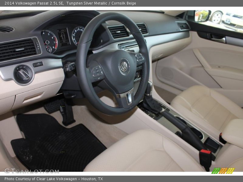 Tungsten Silver Metallic / Cornsilk Beige 2014 Volkswagen Passat 2.5L SE