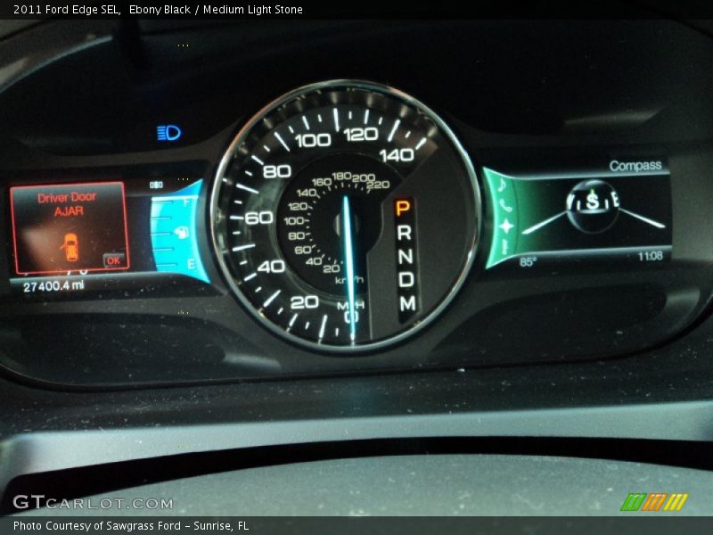 Ebony Black / Medium Light Stone 2011 Ford Edge SEL