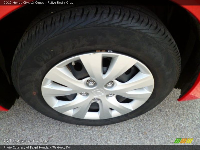 Rallye Red / Gray 2012 Honda Civic LX Coupe