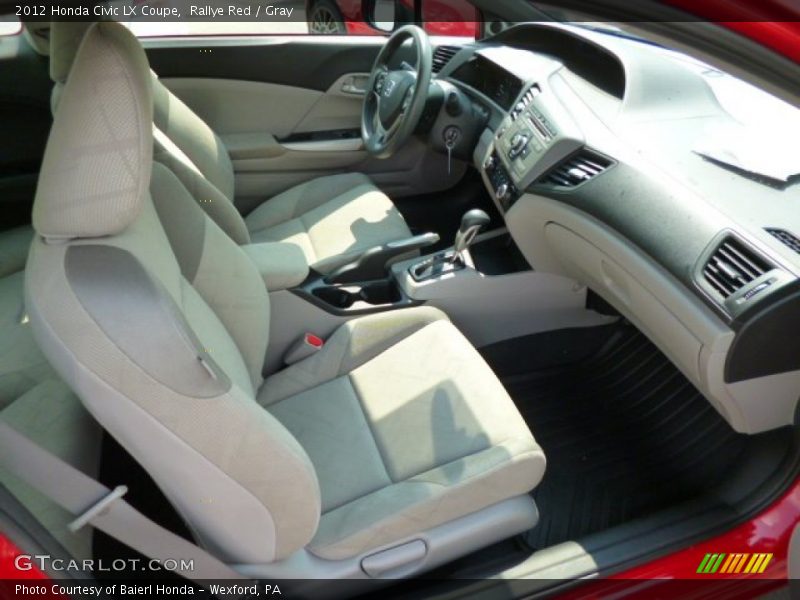 Rallye Red / Gray 2012 Honda Civic LX Coupe