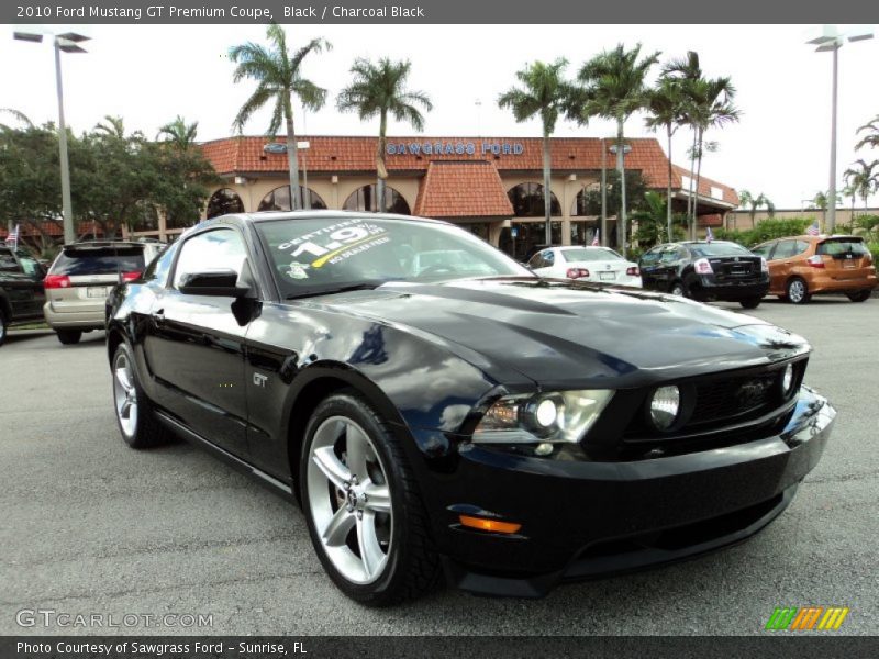 Black / Charcoal Black 2010 Ford Mustang GT Premium Coupe
