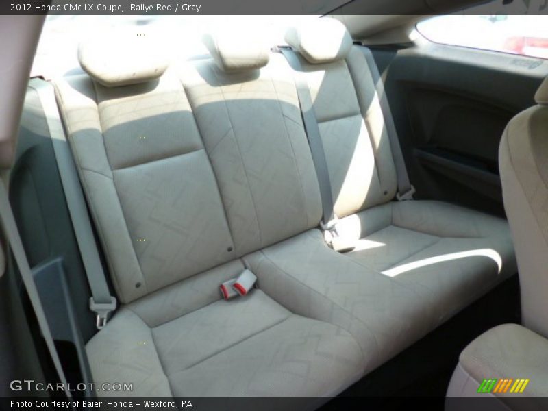 Rallye Red / Gray 2012 Honda Civic LX Coupe