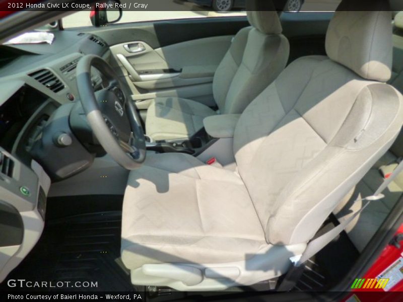 Rallye Red / Gray 2012 Honda Civic LX Coupe