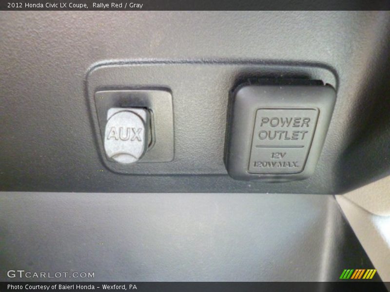Rallye Red / Gray 2012 Honda Civic LX Coupe