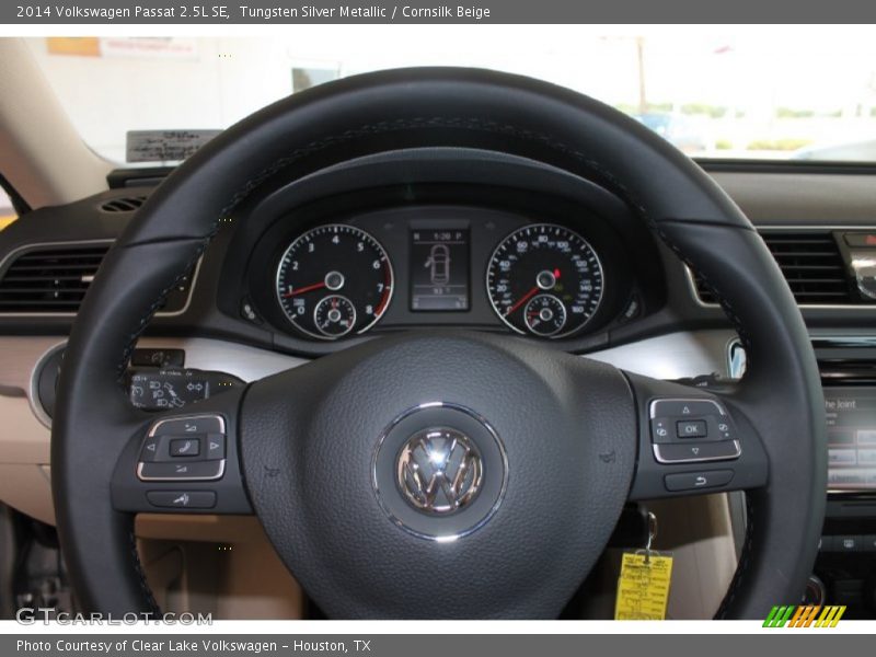 Tungsten Silver Metallic / Cornsilk Beige 2014 Volkswagen Passat 2.5L SE