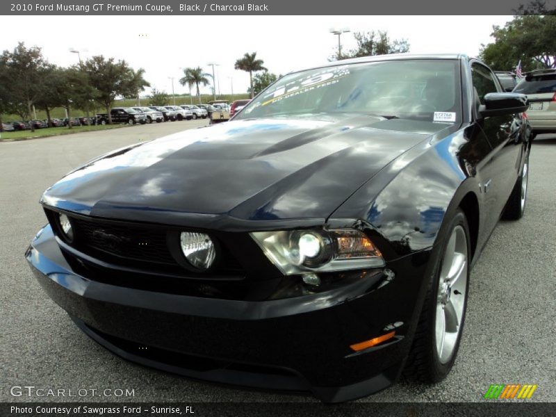 Black / Charcoal Black 2010 Ford Mustang GT Premium Coupe