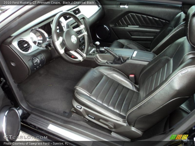  2010 Mustang GT Premium Coupe Charcoal Black Interior