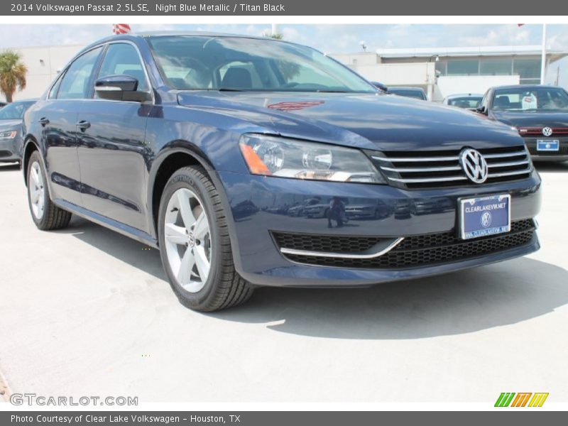 Night Blue Metallic / Titan Black 2014 Volkswagen Passat 2.5L SE