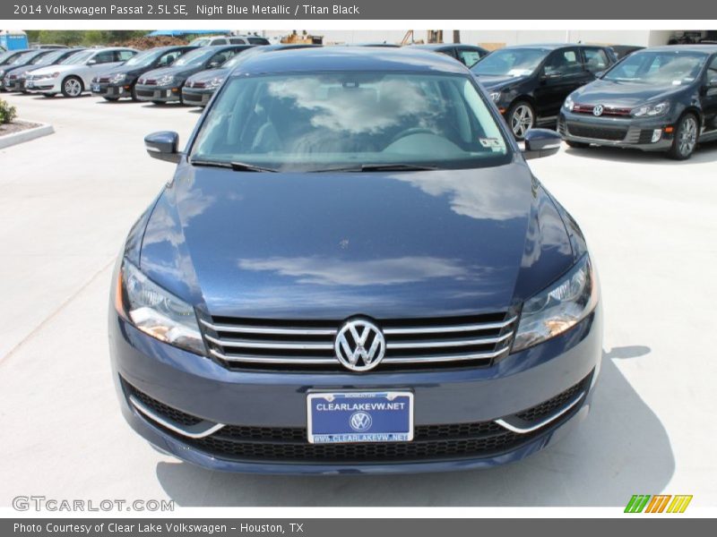 Night Blue Metallic / Titan Black 2014 Volkswagen Passat 2.5L SE