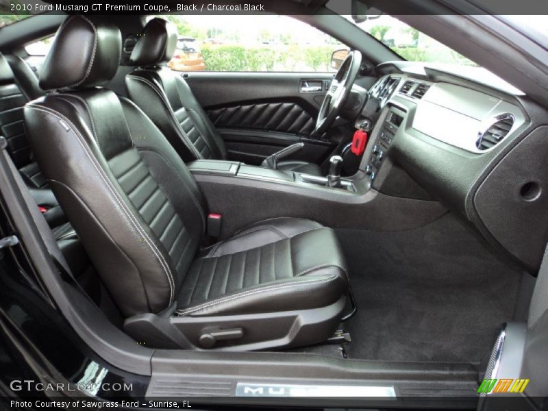 Front Seat of 2010 Mustang GT Premium Coupe