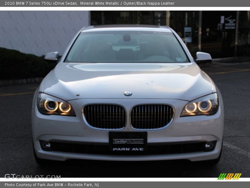 Mineral White Metallic / Oyster/Black Nappa Leather 2010 BMW 7 Series 750Li xDrive Sedan