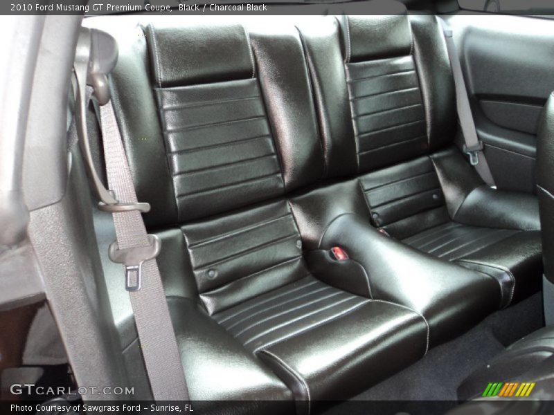 Rear Seat of 2010 Mustang GT Premium Coupe