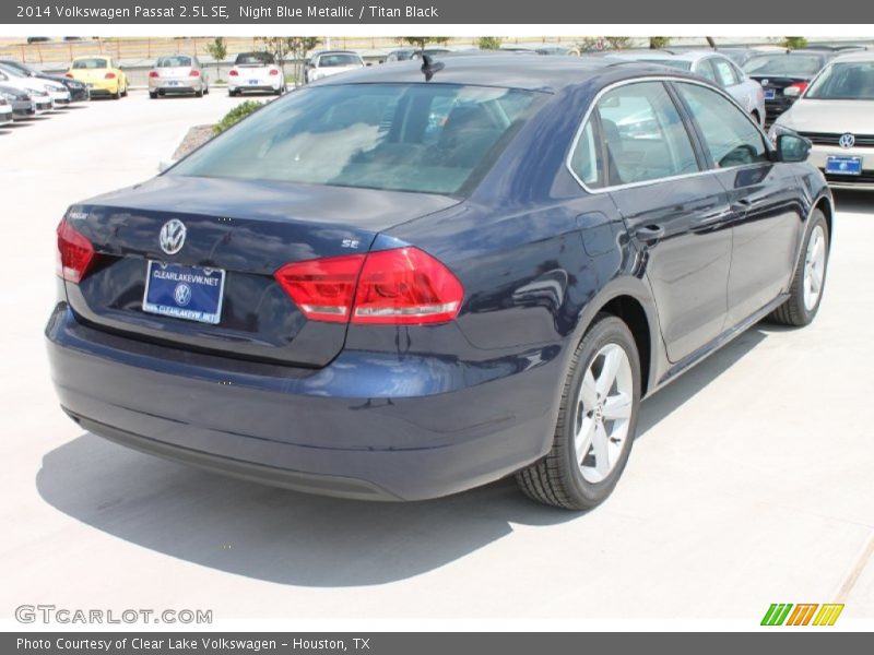 Night Blue Metallic / Titan Black 2014 Volkswagen Passat 2.5L SE