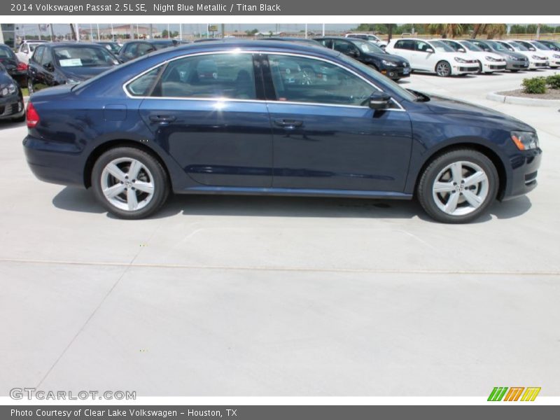 Night Blue Metallic / Titan Black 2014 Volkswagen Passat 2.5L SE
