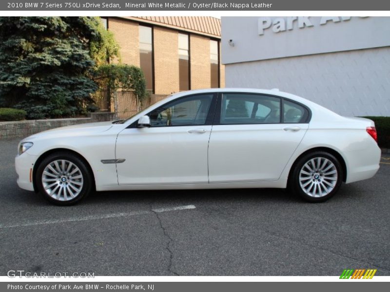 Mineral White Metallic / Oyster/Black Nappa Leather 2010 BMW 7 Series 750Li xDrive Sedan