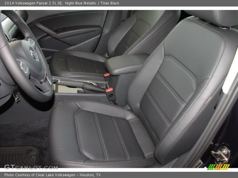Night Blue Metallic / Titan Black 2014 Volkswagen Passat 2.5L SE