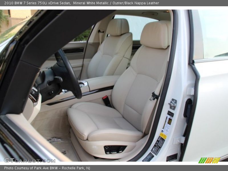 Mineral White Metallic / Oyster/Black Nappa Leather 2010 BMW 7 Series 750Li xDrive Sedan