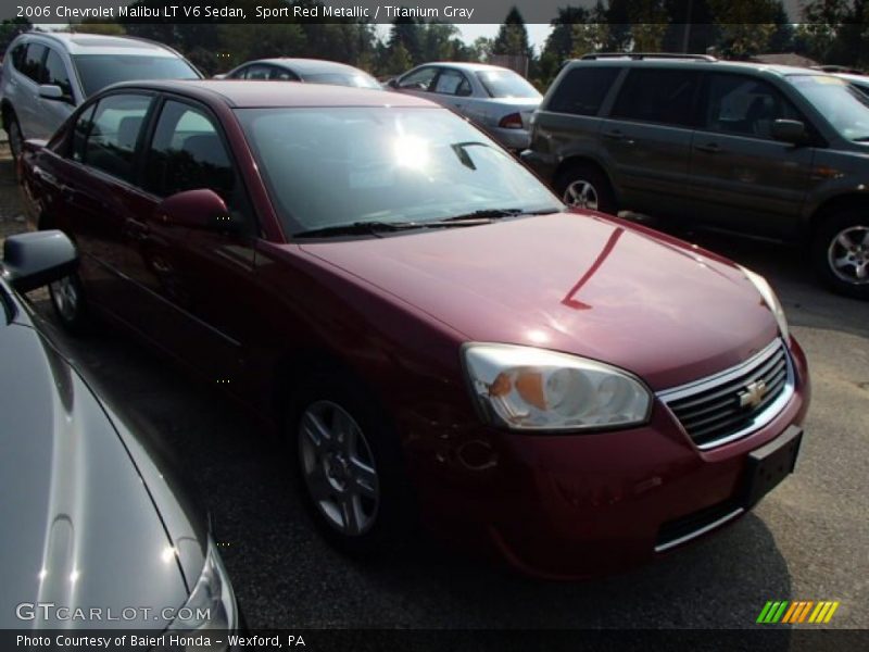 Sport Red Metallic / Titanium Gray 2006 Chevrolet Malibu LT V6 Sedan