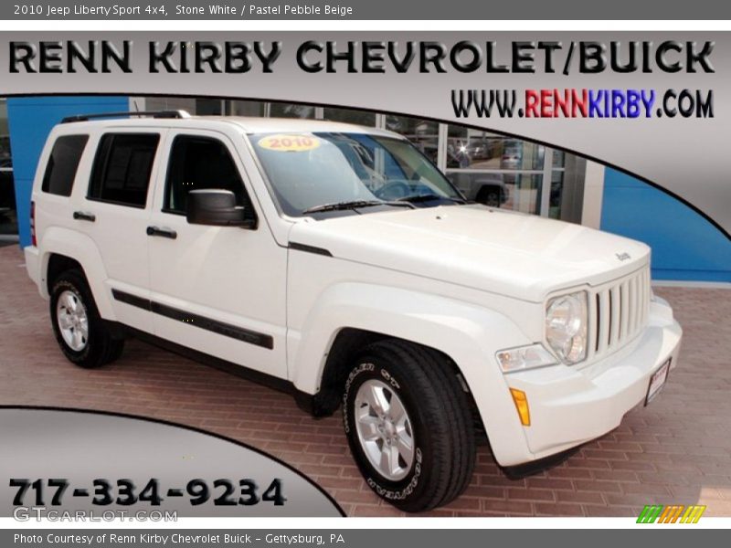 Stone White / Pastel Pebble Beige 2010 Jeep Liberty Sport 4x4