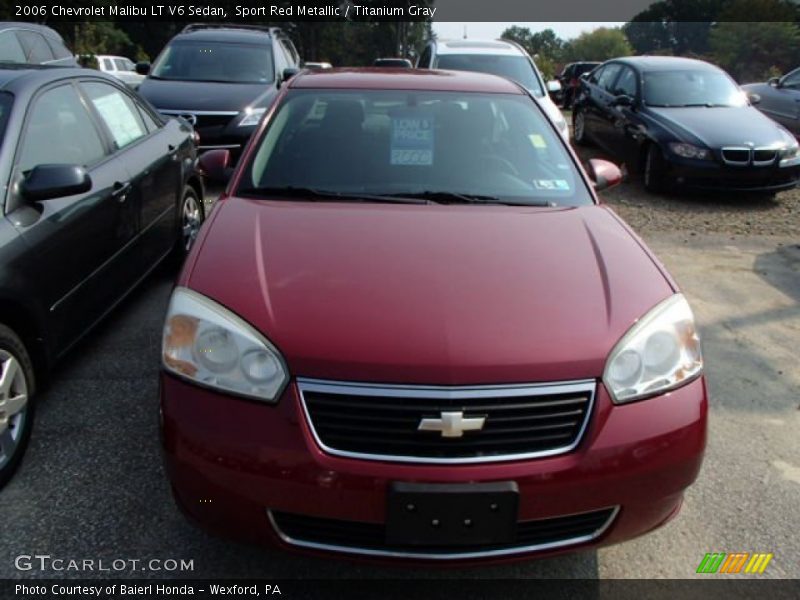 Sport Red Metallic / Titanium Gray 2006 Chevrolet Malibu LT V6 Sedan