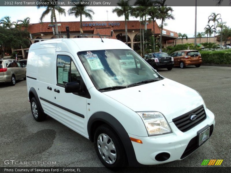 Frozen White / Dark Grey 2012 Ford Transit Connect XLT Van