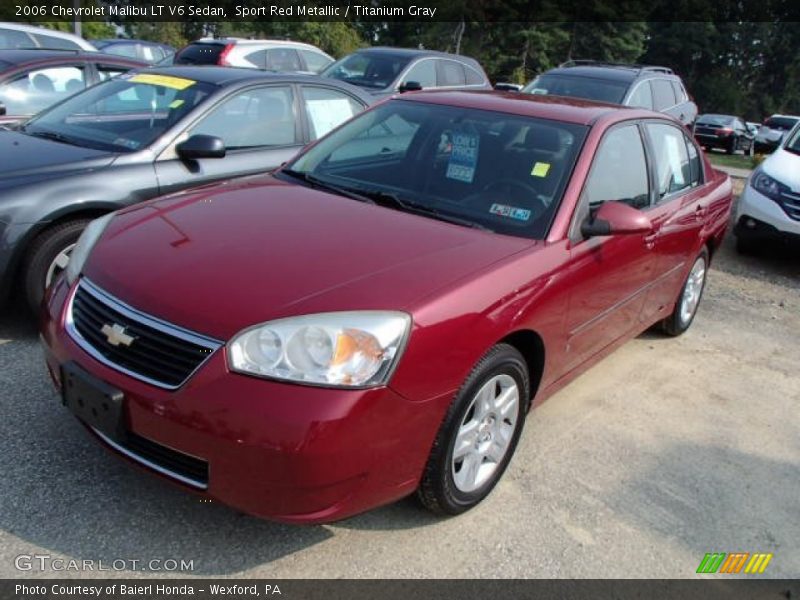 Sport Red Metallic / Titanium Gray 2006 Chevrolet Malibu LT V6 Sedan