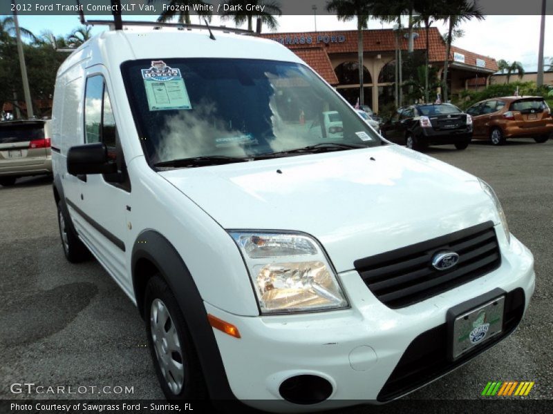 Frozen White / Dark Grey 2012 Ford Transit Connect XLT Van