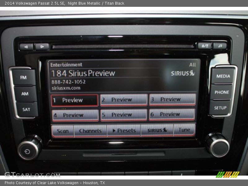 Night Blue Metallic / Titan Black 2014 Volkswagen Passat 2.5L SE