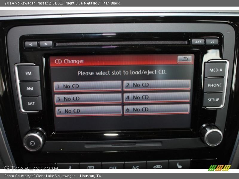 Night Blue Metallic / Titan Black 2014 Volkswagen Passat 2.5L SE