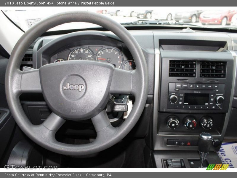 Stone White / Pastel Pebble Beige 2010 Jeep Liberty Sport 4x4