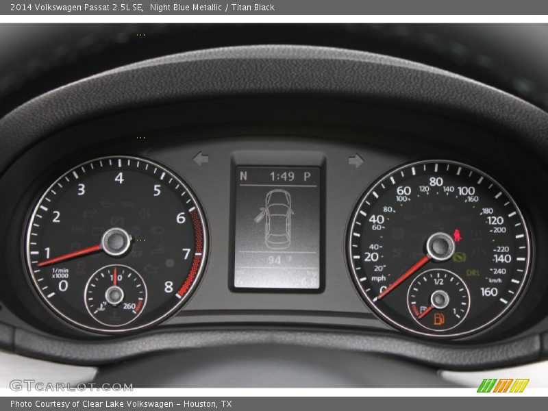 Night Blue Metallic / Titan Black 2014 Volkswagen Passat 2.5L SE