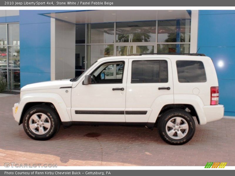 Stone White / Pastel Pebble Beige 2010 Jeep Liberty Sport 4x4