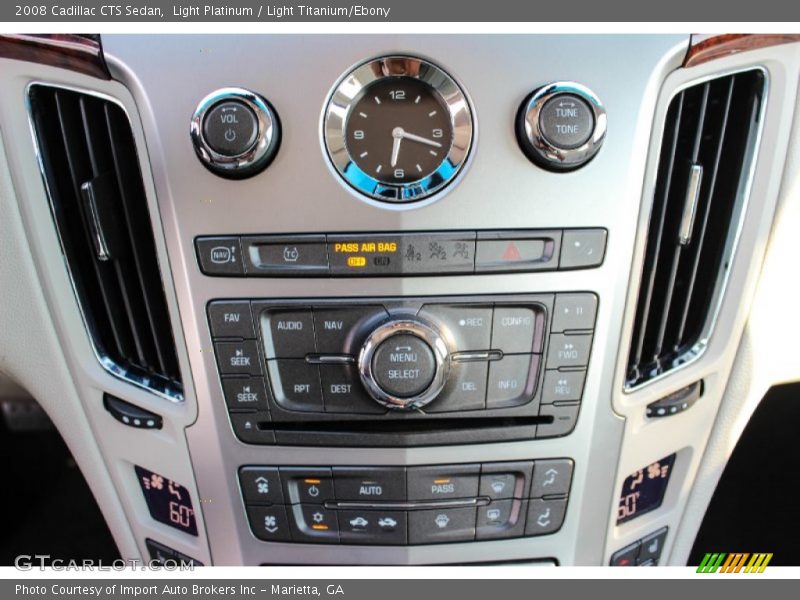 Light Platinum / Light Titanium/Ebony 2008 Cadillac CTS Sedan