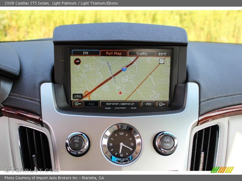 Light Platinum / Light Titanium/Ebony 2008 Cadillac CTS Sedan