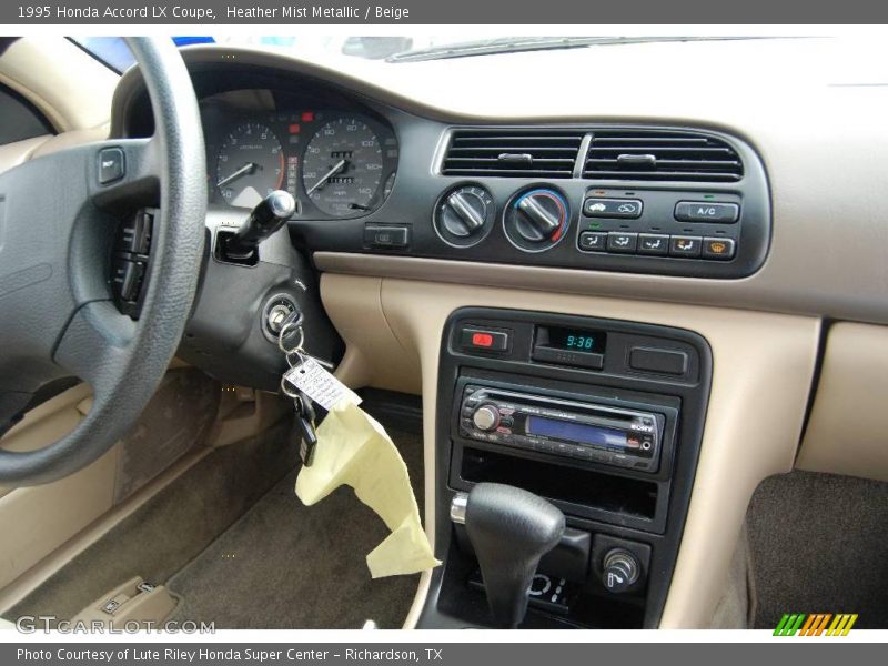Heather Mist Metallic / Beige 1995 Honda Accord LX Coupe