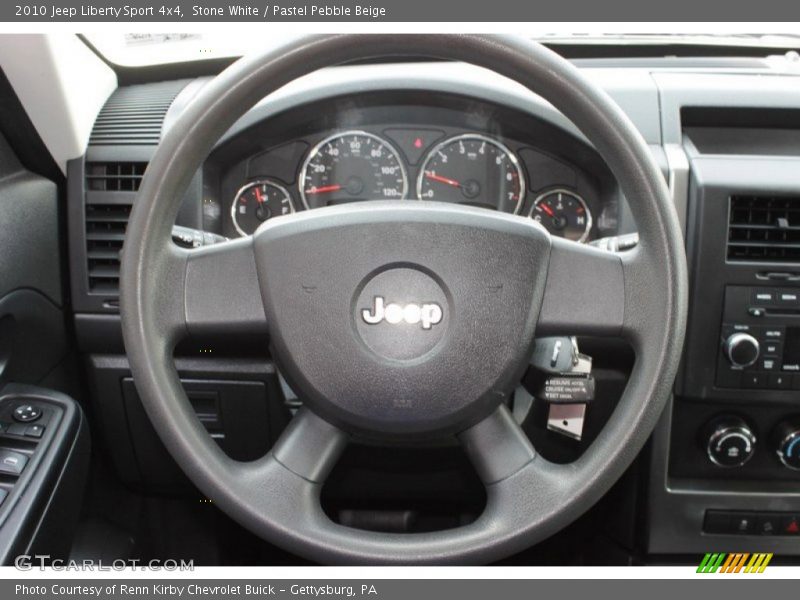 Stone White / Pastel Pebble Beige 2010 Jeep Liberty Sport 4x4