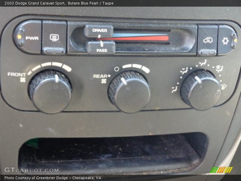 Butane Blue Pearl / Taupe 2003 Dodge Grand Caravan Sport