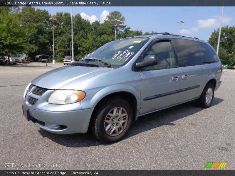 Butane Blue Pearl / Taupe 2003 Dodge Grand Caravan Sport