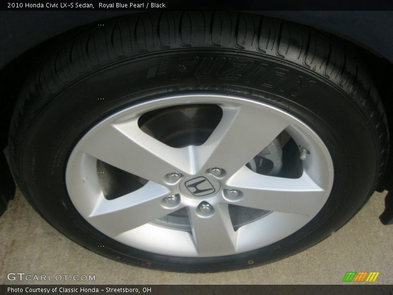 Royal Blue Pearl / Black 2010 Honda Civic LX-S Sedan