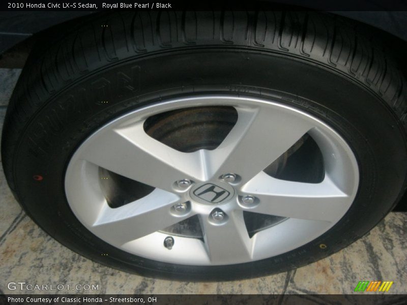 Royal Blue Pearl / Black 2010 Honda Civic LX-S Sedan