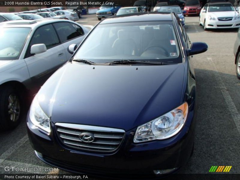 Regatta Blue Metallic / Gray 2008 Hyundai Elantra GLS Sedan